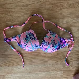 Floral bikini top
